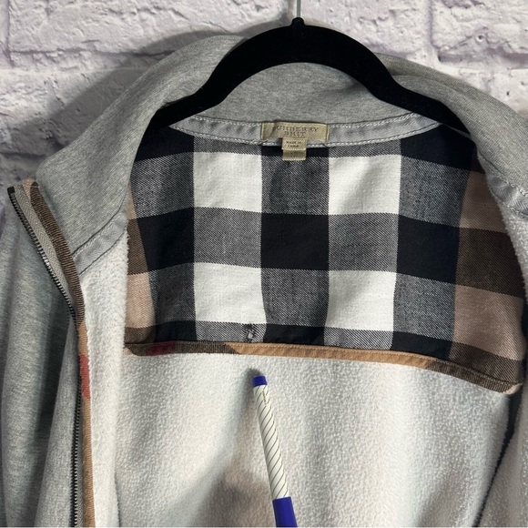 Burberry authentic men’s zip down sweater Gray - Picture 7 of 13